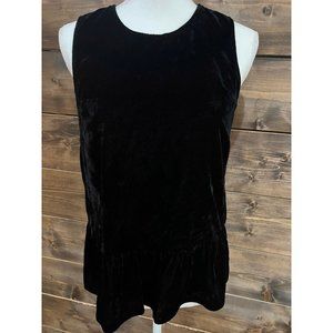 Women's J.Crew Black Sleeveless Blouse